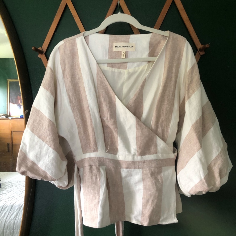 Mara Hoffman Wrap Shirt